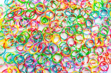 desen çok renkli lastik bant