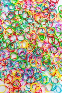 desen çok renkli lastik bant