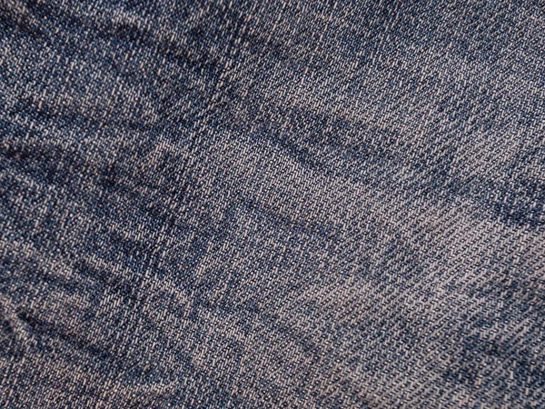 Tekstur Tradisional Jeans Denim Biru Lusuh — Stok Foto