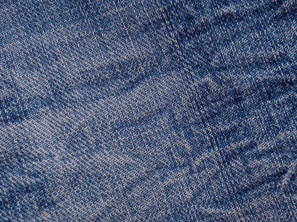 Shabby Tradizionale Tessuto Jeans Blu Denim — Foto Stock
