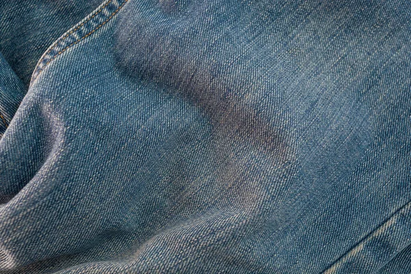 Shabby Traditional Blue Denim Jeans Texture — Stock Photo, Image