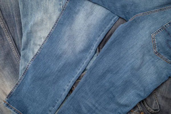 Тремтяча Традиційна Синя Джинсова Текстура — стокове фото