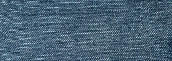 Panorama Pobre Tradicional Azul Jeans Jeans Textura — Fotografia de Stock