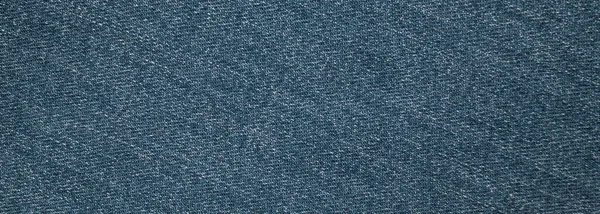 Panoráma Kopott Hagyományos Kék Farmer Textúra — Stock Fotó