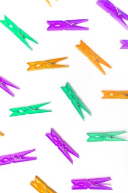 İzole edilmiş beyaz arkaplanda mandal dokusu