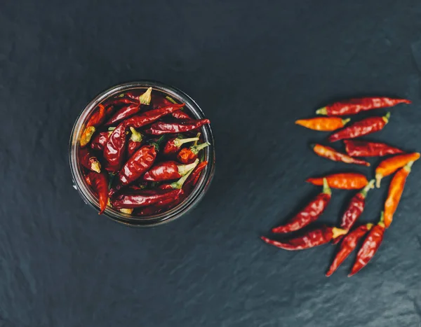 Vörös száraz paprika — Stock Fotó