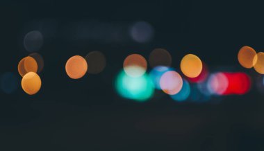 Gece bulanık Bokeh