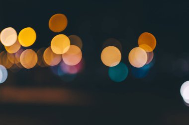 Gece bulanık Bokeh
