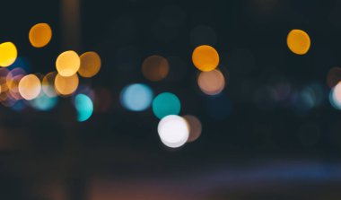 Gece bulanık Bokeh