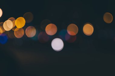 Gece bulanık Bokeh
