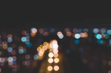 Gece bulanık Bokeh