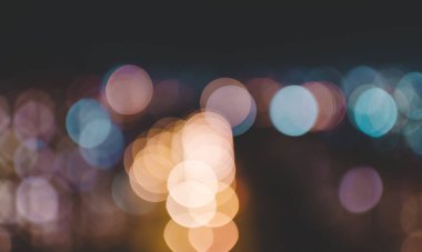 Gece bulanık Bokeh