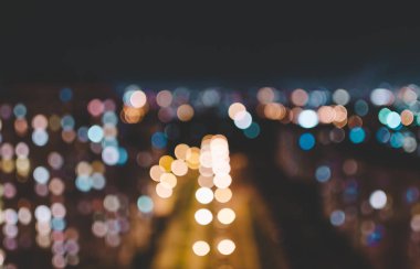 Gece bulanık Bokeh