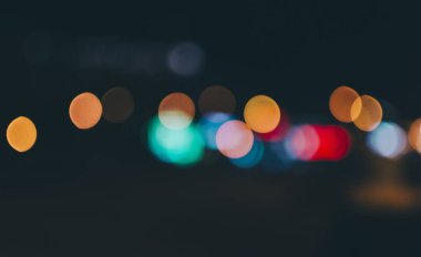 Gece bulanık Bokeh