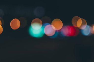 Gece bulanık Bokeh
