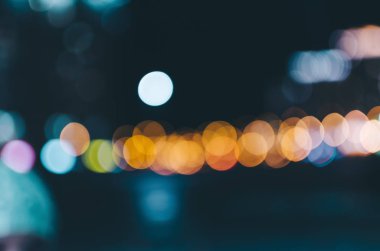 Gece bulanık Bokeh