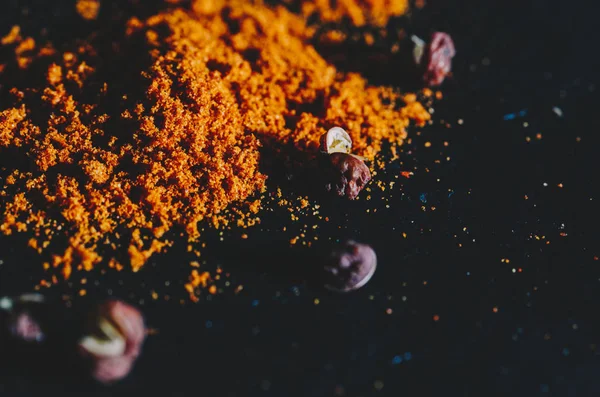 Gedroogde peper en Paprika — Stockfoto