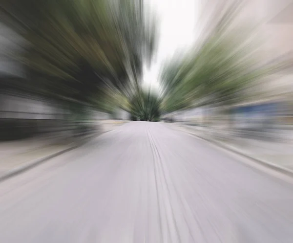 Pohybu rozmazaný Street — Stock fotografie