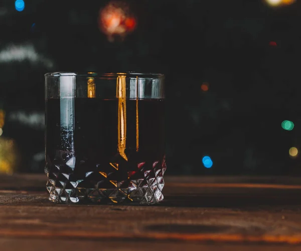 Kırmızı mulled şarap cam — Stok fotoğraf