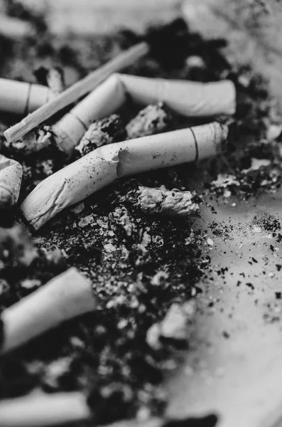 Rabos de cigarro de nicotina — Fotografia de Stock