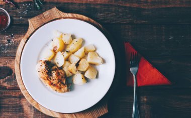 fırında patates ve tavuk 