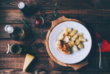 fırında patates ve tavuk 