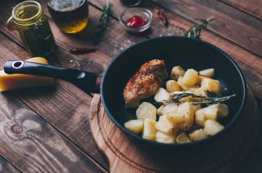 fırında patates ve tavuk 