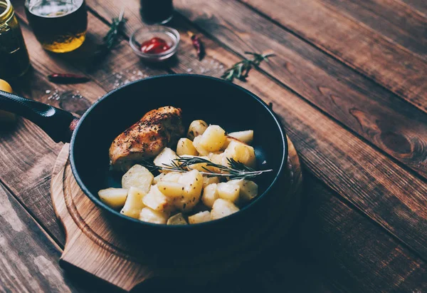 fırında patates ve tavuk 