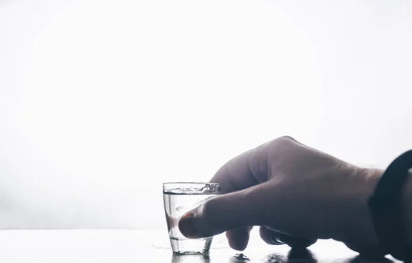 Glass With Vodka — Stock Photo, Image