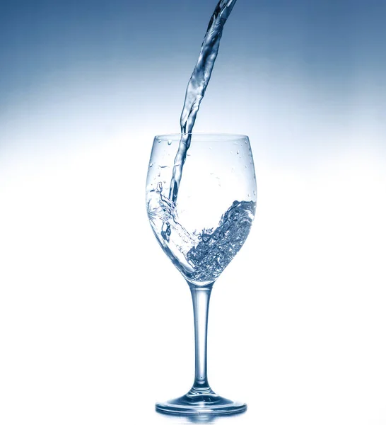ワイングラスに水 — ストック写真