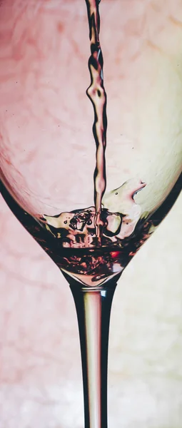 Vin rouge en verre — Photo