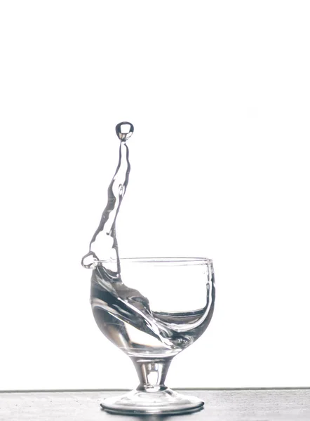 水とガラス — ストック写真