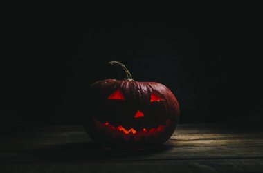 Halloween Pumpkin In Dark