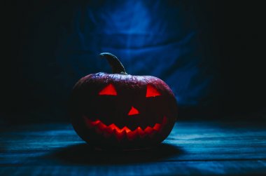 Halloween Pumpkin In Dark