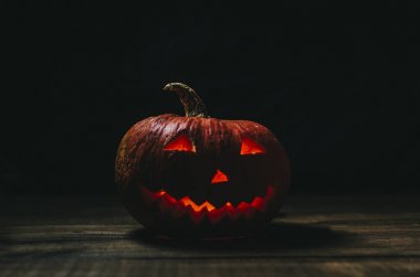 Halloween Pumpkin In Dark