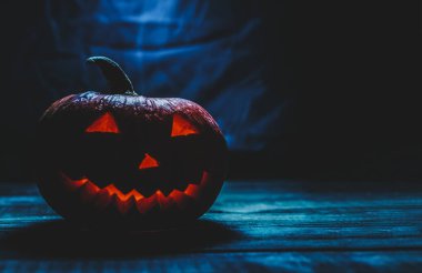 Halloween Pumpkin In Dark