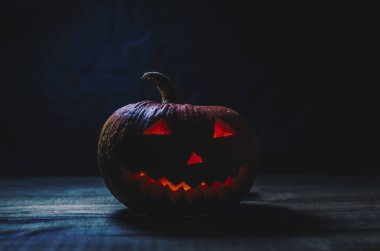 Halloween Pumpkin In Dark