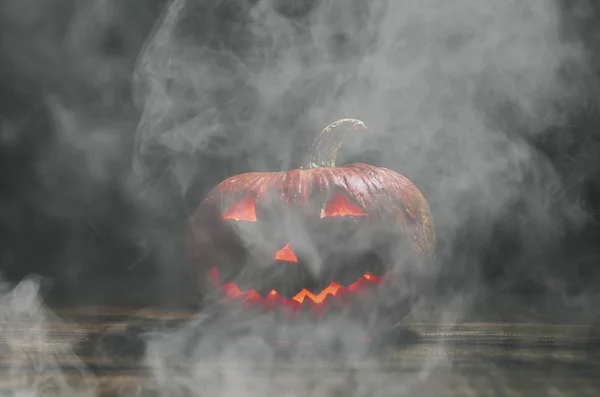 Halloween Pumpkin In Dark — Stock Photo, Image