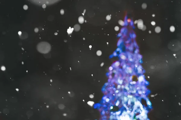 Albero di Natale bokeh — Foto Stock