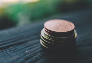 tablo üzerinde paralar