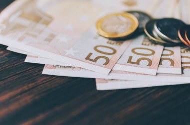 tablo üzerinde Euro