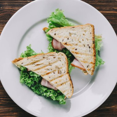 sandviç plaka üzerinde