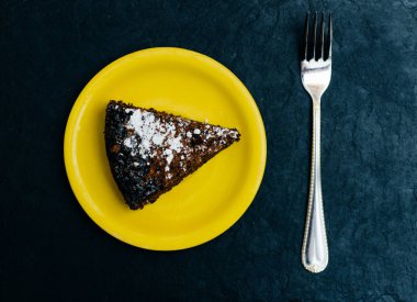 pasta plaka üzerinde