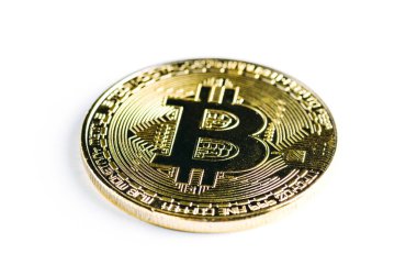 Bitcoin yakın çekim görünümü