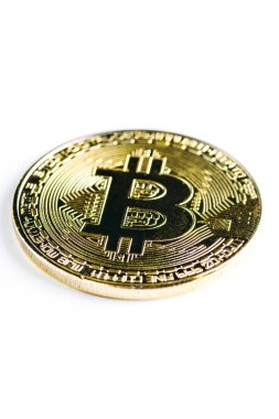 Bitcoin yakın çekim görünümü