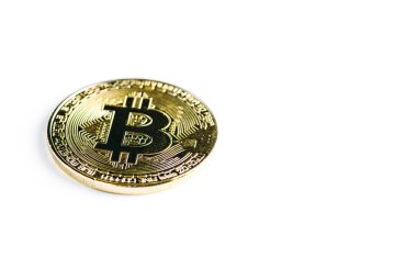 Bitcoin yakın çekim görünümü