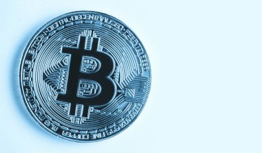 Bitcoin yakın çekim görünümü