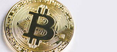 Bitcoin yakın çekim görünümü