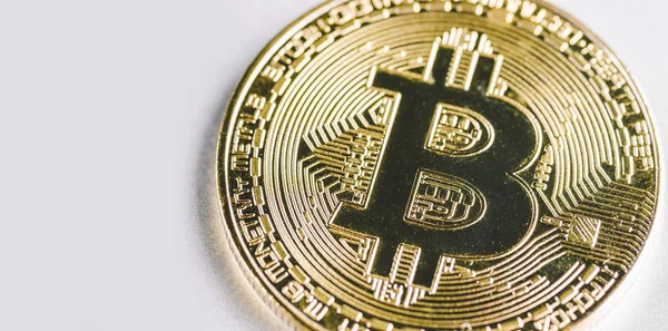 Bitcoin yakın çekim görünümü