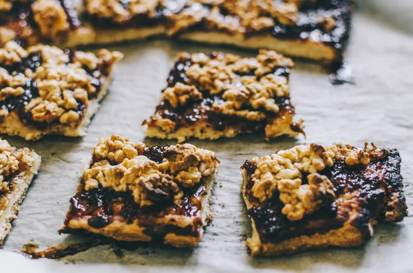 Soubory cookie v pánvi — Stock fotografie